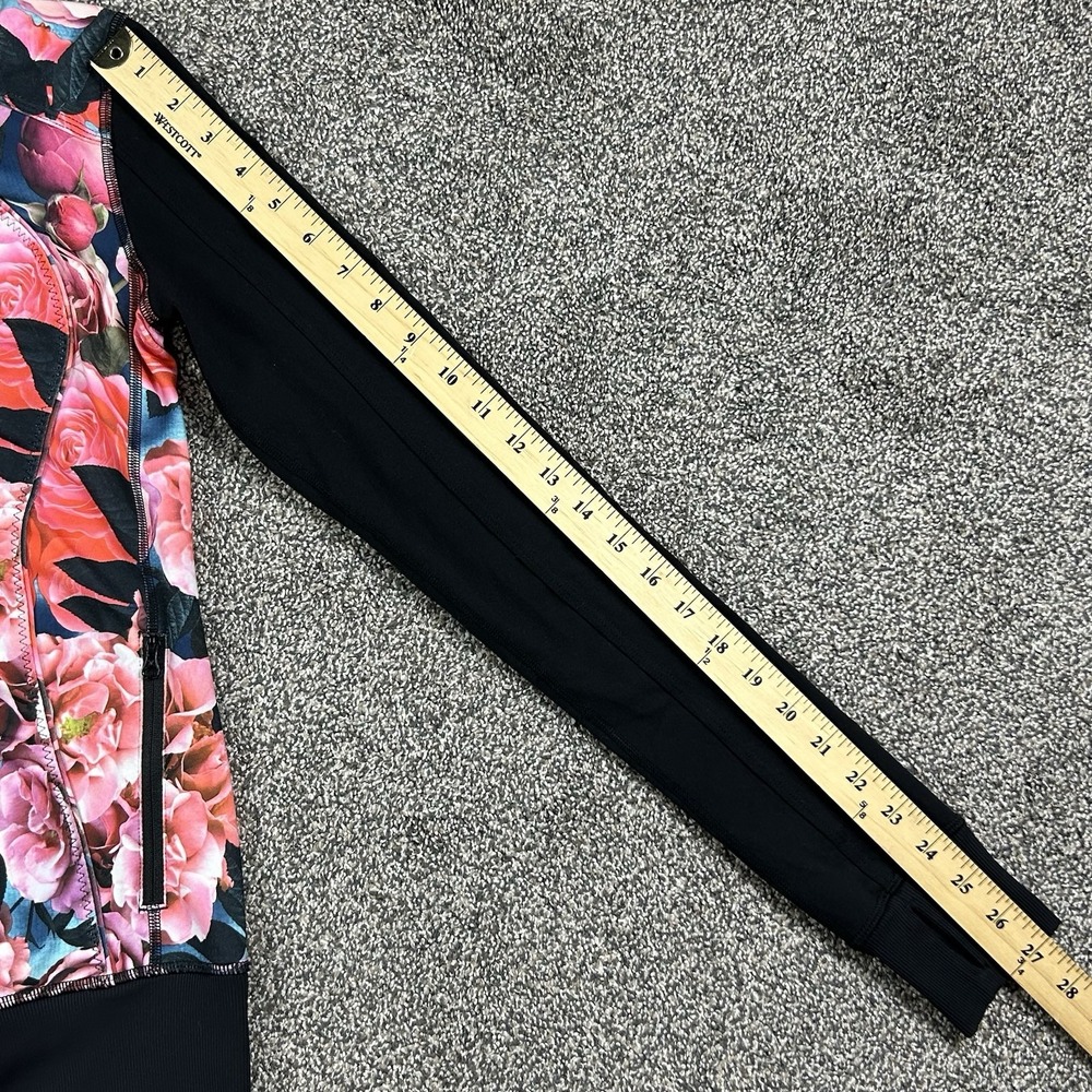 Lululemon Asana Secret Garden Jacket Womens 2 Floral Full Zip Athleisure Workout - Picture 9 of 12
